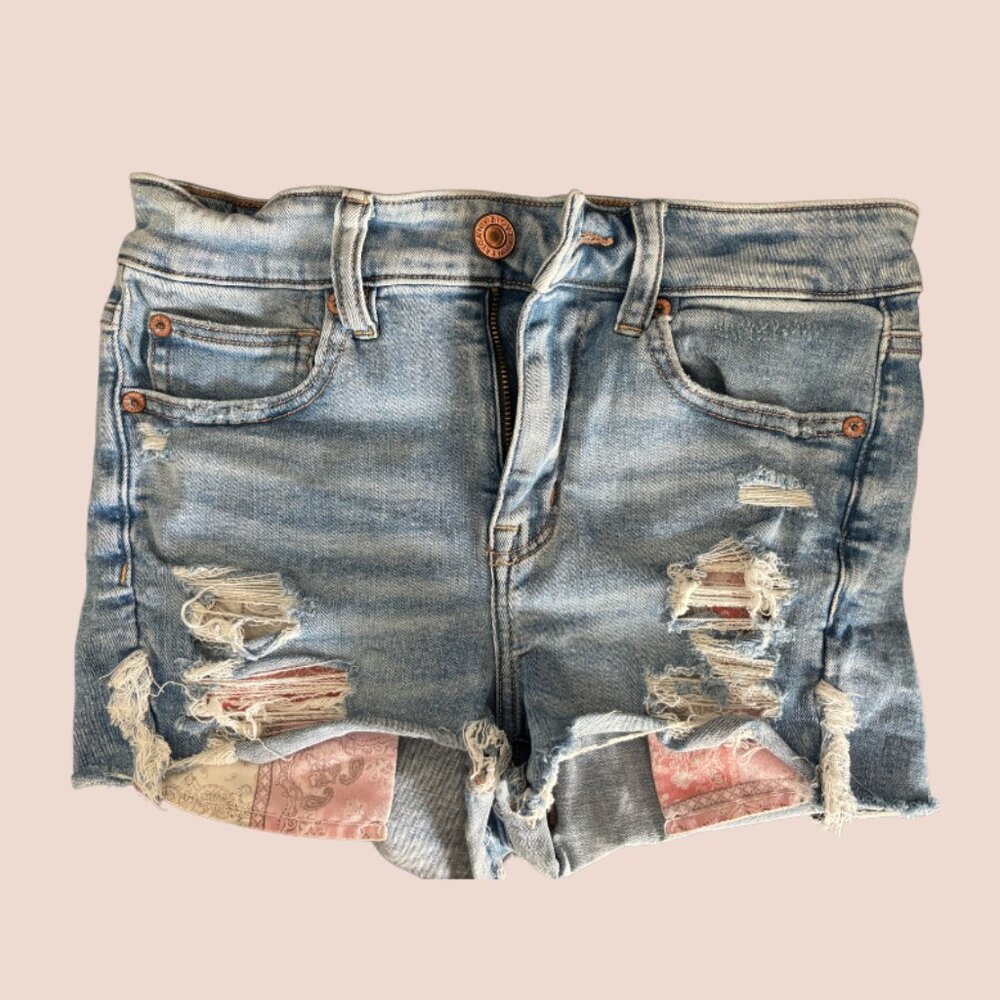 American Eagle High Rise Jean Shorts
